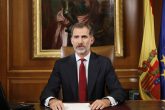 GRA279. MADRID, 03/10/2017.- El Rey Felipe VI dirige un mensaje a los españoles dos días después del referéndum ilegal organizado por la Generalitat sobre la independencia de Cataluña. EFE/Casa de S.M. el Rey/Francisco Gómez