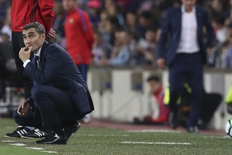 El entrenador del Barcelona, Ernesto Valverde