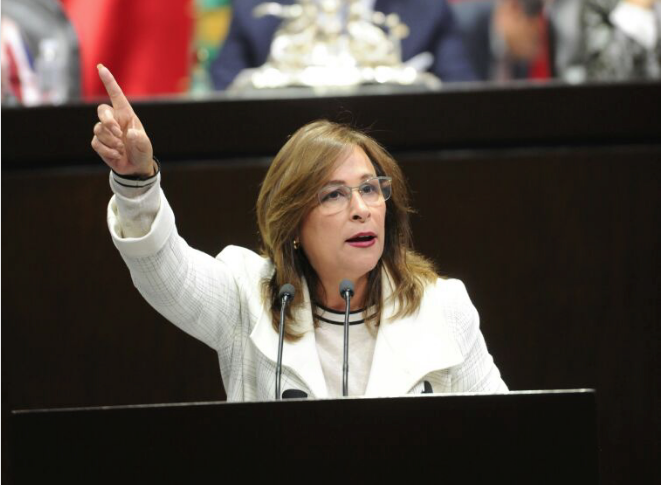 13112019-CIUDAD DE MÉXICO, 15DICIEMBRE2017.- Norma Rocío Nahle García, coordinadora de MORENA en la Cámara de Diputados durante la sesión ordinaria en el recinto legislativo de San Lazaro. FOTO: CUARTOSCURO.COM