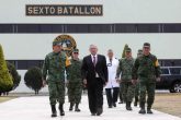 TEMAMATLA, ESTADO DE MÉXICO.- Andrés Manuel López Obrador, Presidente de México, durante la supervisión de la Infraestructura Hospitalaria SEDENA – INSABI, Campo Militar 37-B. Acompañan al mandatario: El General Luis Cresencio Sandoval González, Secretario de Defensa Nacional; Doctor Jorge Alcocer Varela, Secretario de Salud; Cor. M.C. Román Zepeda Rodríguez, Director del Hospital Militar de Zona Temamatla, Estado de México; Maestro Juan Antonio Ferrer Aguilar, Titular del Instituto Nacional de Salud para el Bienestar y Juan Martín Orozpe Pérez, Presidente Municipal Constitucional de Temamatla, Estado de México. Foto: PRESIDENCIA /CUARTOSCURO.COM