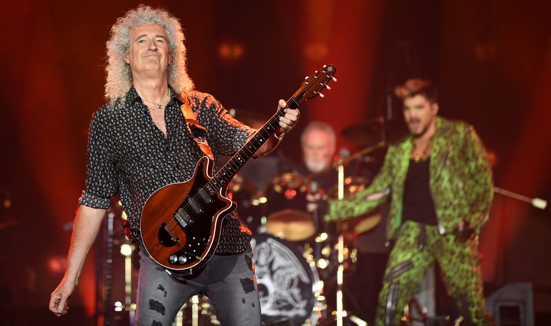 16/02/2020 Brian May (left) and Adam Lambert of Queen performs during the Fire Fight Australia bushfire relief concert at ANZ Stadium in Sydney, Sunday, February 16, 2020. (AAP Image/Joel Carrett) NO ARCHIVING CULTURA INTERNACIONAL AAPIMAGE / DPA