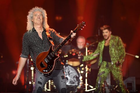 16/02/2020 Brian May (left) and Adam Lambert of Queen performs during the Fire Fight Australia bushfire relief concert at ANZ Stadium in Sydney, Sunday, February 16, 2020. (AAP Image/Joel Carrett) NO ARCHIVING CULTURA INTERNACIONAL AAPIMAGE / DPA