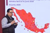 CIUDAD DE MÉXICO, 12JUNIO2020.- Hugo López-Gatell Ramírez, Subsecretario de Prevención y Promoción de la Salud, en compañía de José Luis Alomía Zegarra, director de Epidemiología, y Ricardo Cortés Alcalá, titular de la dirección general de Promoción de la Salud, ofreció conferencia de prensa para informar sobre la actualización de datos de la pandemia de coronavirus (covid-19) en el país. El informe diario indica 139,196 casos confirmados acumulados, 56,928 casos confirmados activos y 16,448 defunciones. FOTO: MARIO JASSO /CUARTOSCURO.COM