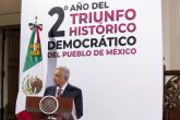 CIUDAD DE MÉXICO, 01JULIO2020.- Andrés Manuel López Obrador, Presidente de México, encabezó el evento "2 Año del Triunfo Histórico Democrático del Pueblo de México", realizado en el museo sitio del Recinto Parlamentario de Palacio Nacional. FOTO: PRESIDENCIA/CUARTOSCURO.COM