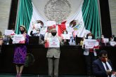 CIUDAD DE MÉXICO, 30JUNIO2020.- En la Cámara de Diputados se realiza la sesión extraordinaria para discutir las 5 leyes de T-MEC, la cual se realizó con medidas sanitarias extraordinarias por la pandemia de Covid-19. FOTO: CUARTOSCURO.COM