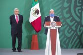 ZAPOPAN, JALISCO, 16JULIO2020.-Andrés Manuel López Obrador, Presidente de México en conferencia de prensa. Acompañaron al mandatario: Alfonso Durazo Montaño, secretario de Seguridad y Protección Ciudadana; Luis Cresencio Sandoval González, secretario de la Defensa Nacional; José Rafael Ojeda Durán, secretario de Marina; Luis Rodríguez Bucio, comandante de la Guardia Nacional y Enrique Alfaro Ramírez, Gobernador de Jalisco. FOTO: PRESIDENCIA/CUARTOSCURO.COM