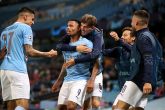 07 August 2020, England, Manchester: Manchester City's Gabriel Jesus (2nd L) celebrates scoring his side's second goal with teammates during the UEFA Champions League round of 16 second leg soccer match between Manchester City and Real Madrid at the Etihad Stadium. Photo: Nick Potts/NMC pool via PA Wire/dpa