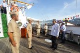 ACAPULCO, GUERRERO, 14AGOSTO2020.- Andrés Manuel López Obrador, Presidente de México, encabezó la conferencia matutina en la 8° Región Naval. Lo acompañaron Héctor Astudillo Flores, gobernador de Guerrero; Luis Cresencio Sandoval González, secretario de la Defensa Nacional; José Rafael Ojeda Durán, secretario de Marina; Alfonso Durazo Montaño, secretario de Seguridad y Protección Ciudadana; Luis Rodríguez Bucio, comandante de la Guardia Nacional; Miguel García Winder, subsecretario de Agricultura, Sader y Adela Román Ocampo, presidenta municipal de Acapulco de Juárez. FOTO: PRESIDENCIA/CUARTOSCURO.COM