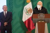 CIUDAD DE MÉXICO, 24FEBRERO2021.- Andrés Manuel López Obrador, presidente de México, en la conferencia de prensa de todas las mañanas, en el salón Tesorería de Palacio Nacional. Fue acompañado por Alejandro Gertz Manero, Fiscal General de la República y Rosa Icela Rodríguez, Secretaria de Seguridad y Protección Ciudadana. FOTO: VICTORIA VALTIERRA/CUARTOSCURO.COM