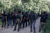 PANTELHÓ, CHIAPAS,12JULIO2021.- El denominado grupo de autodefensas "El Machete" se presentó oficialmente como defensores de los pobladores de la región Pantelhó-Chenalhó en Chiapas, el grupo nació como consecuencia de los ataques de grupos paramilitares y grupos de narcotraficantes "que se han relacionado con algunas autoridades en la región" y que han atacado a la población de este municipio.. FOTO: JUAMBALAM/ESPECIAL/CUARTOSCURO.COM