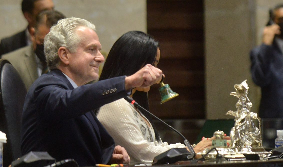 El nuevo presidente de la Mesa Directiva de la Cámara de Diputados, el panista Santiago Creel. Foto: Cuartoscuro